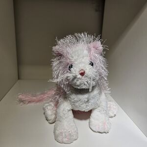 Ganz Webkinz Pink and White Cat Plush Stuffed Animal Plush No Code